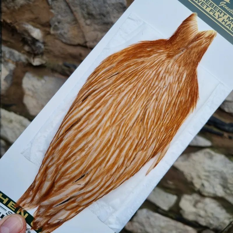 Whiting Hebert Miner Hen Cape in Medium Ginger